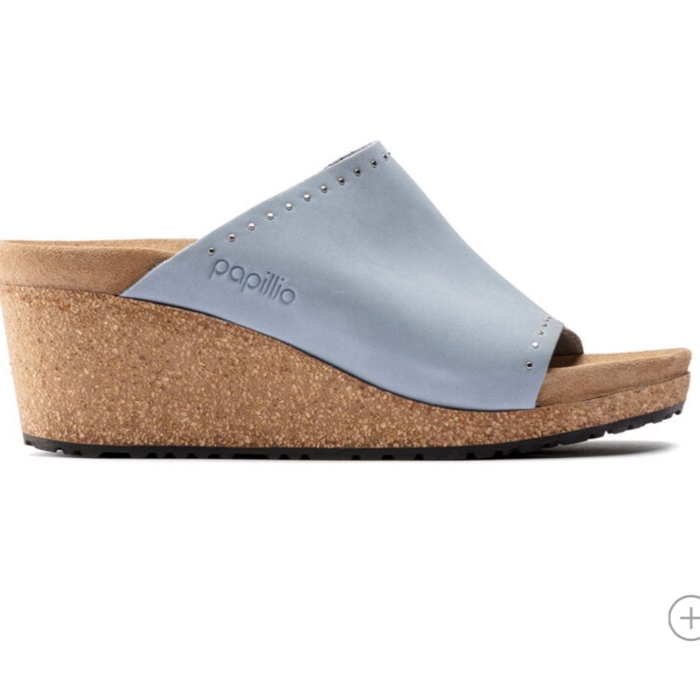 Birkenstock Papillio Namica Rivets in Dusty Blue